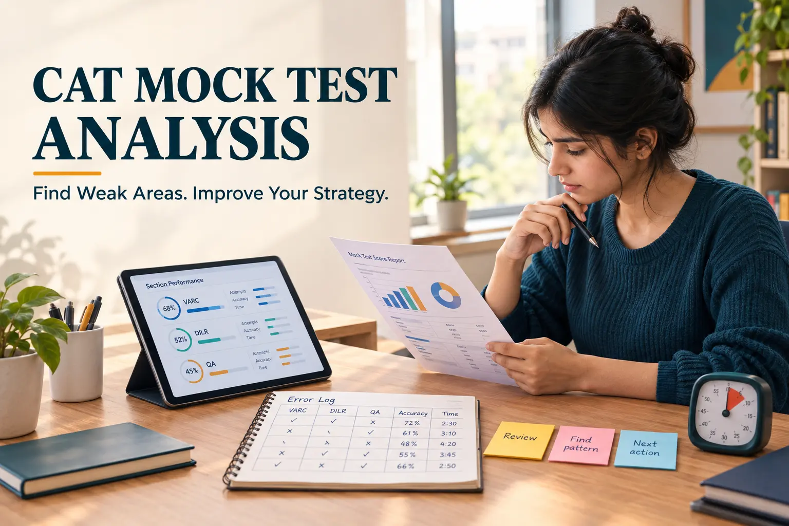 How to Analyse a CAT Mock Test and Fix Weak Areas