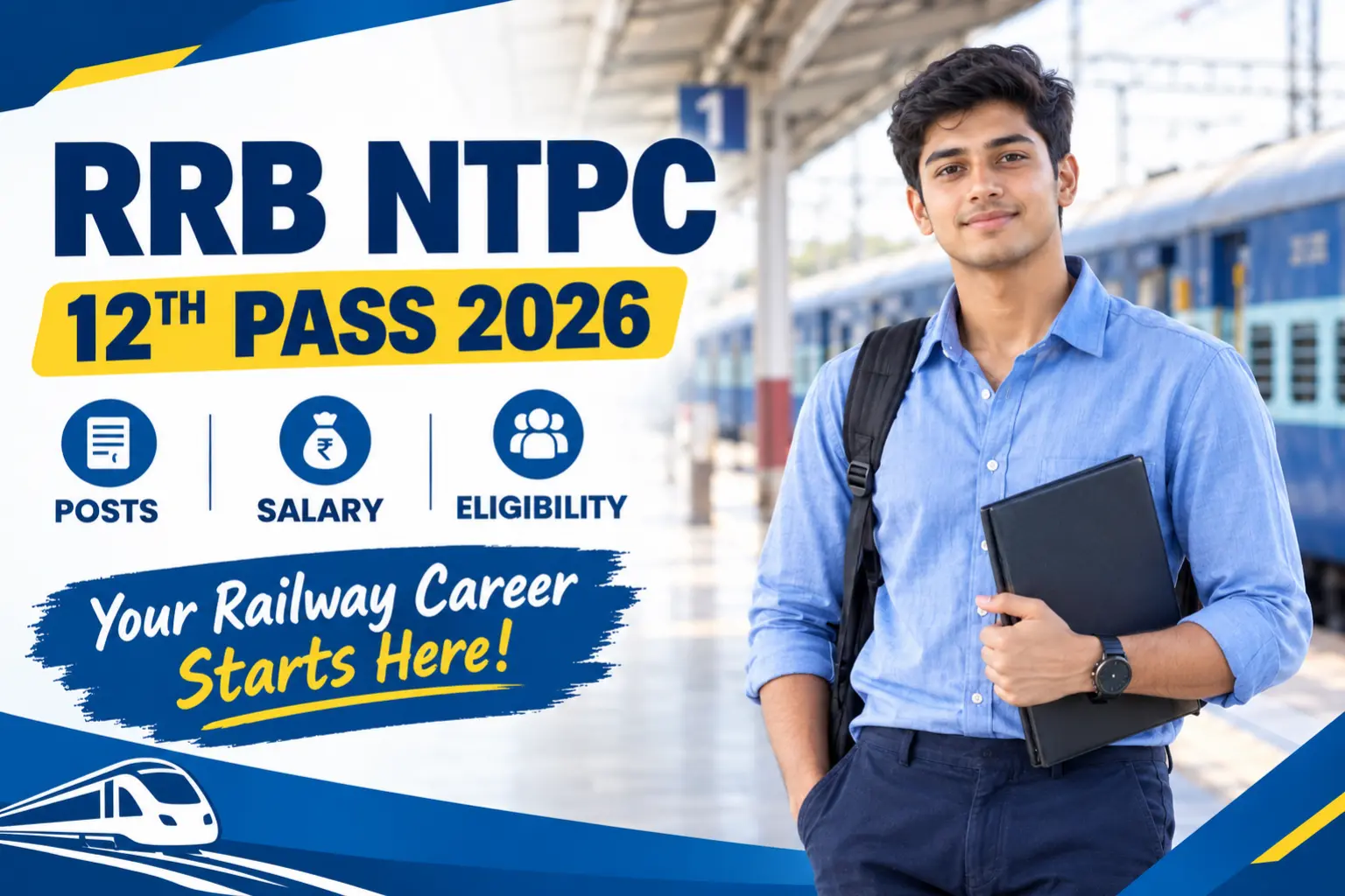 RRB NTPC 12th Pass 2026: Posts, Salary and Eligibility