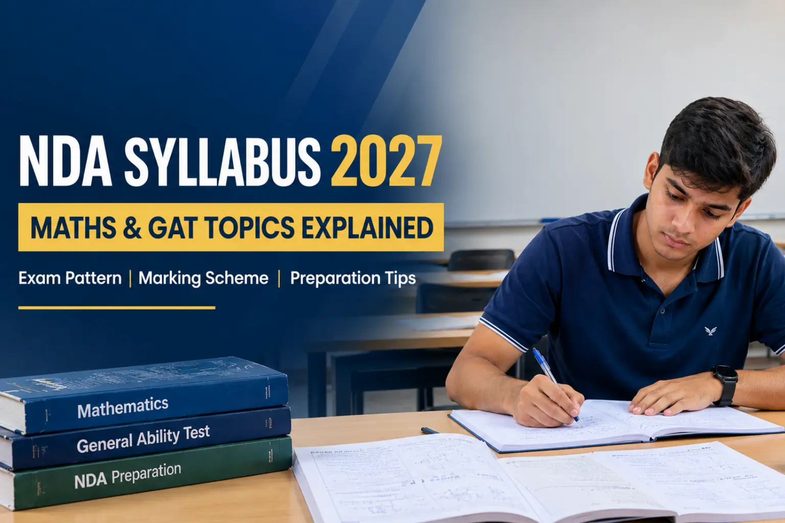 NDA Syllabus 2027: Maths and GAT Topics Explained