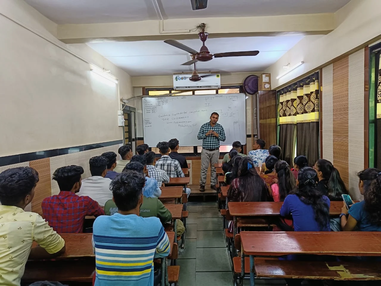 GICE Academy classroom and students