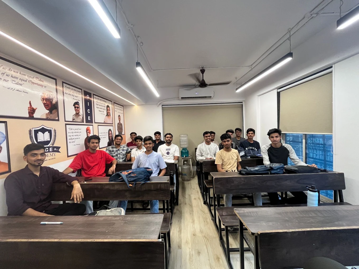 GICE Academy classroom and students