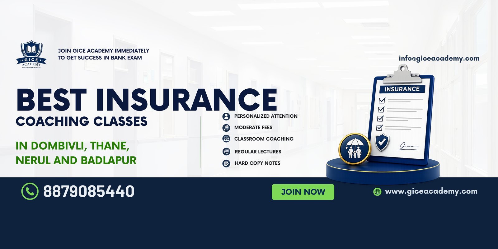 Insurance Exam Coaching Banner