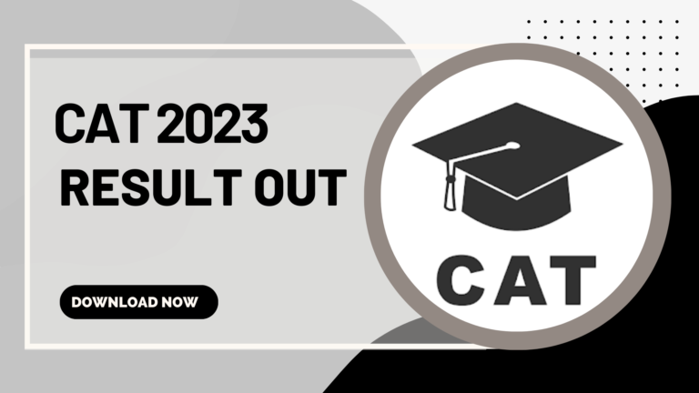 CAT Result 2023 Out Check CAT Score & Percentile