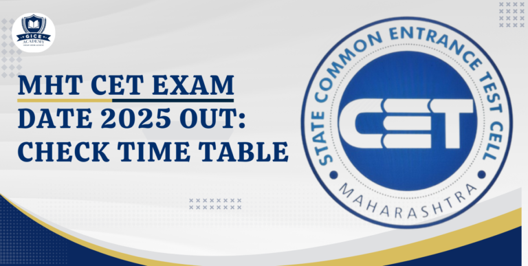 MHT CET Exam Date 2025 Out: Check Time Table