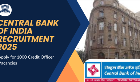 Central Bank of India Recruitment 2025: Apply for 1000 Credit Officer Vacancies