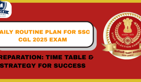 SSC CGL study plan 2025