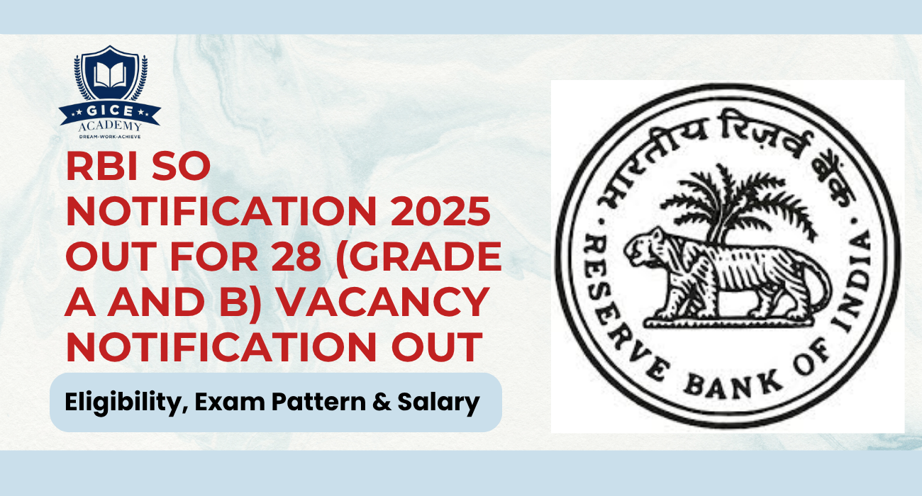RBI SO Notification 2025 Out for 28 (Grade A and B) Vacancy Notification out