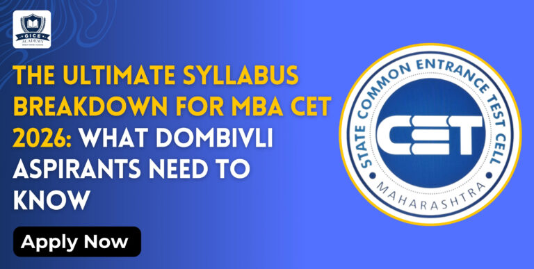 The Ultimate Syllabus Breakdown for MBA CET 2026_ What Dombivli Aspirants Need to Know