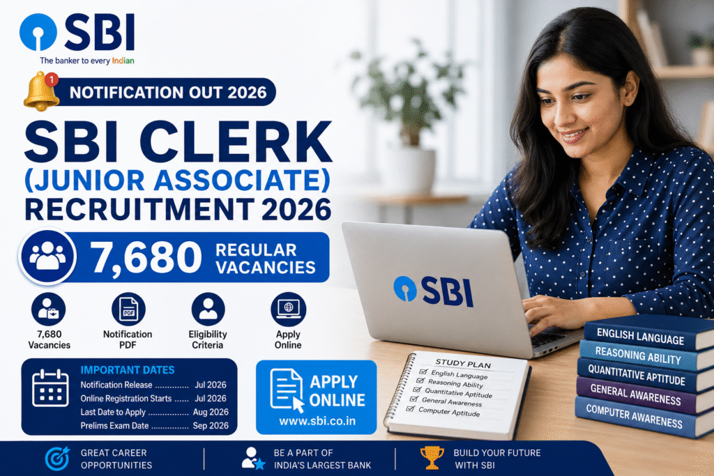 SBI Clerk 2026 Notification